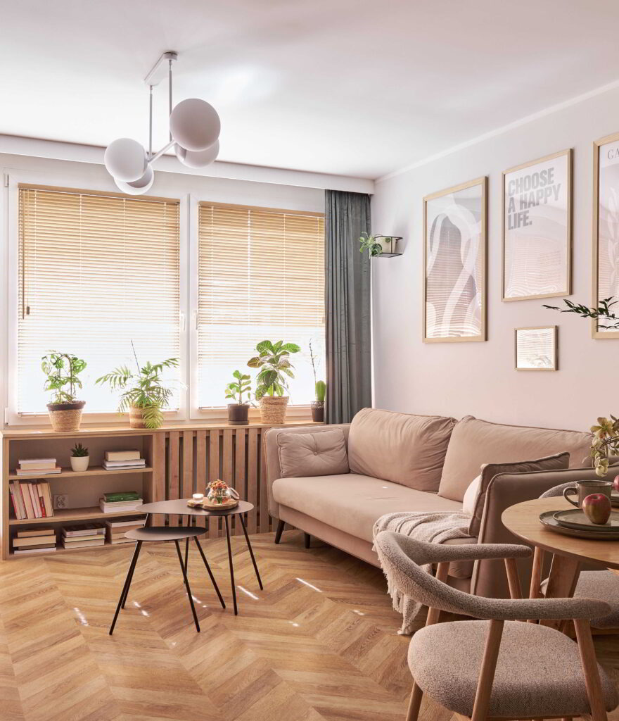 Żaluzje bambusowe 25mm jadalnia